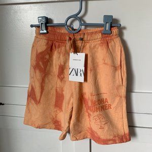 NEW Zara Boys Tie Dye cotton shorts Size 8 (NWT)